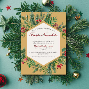 Spanische Weihnachtsfeier Classy Chic Süße Weihnac Einladung