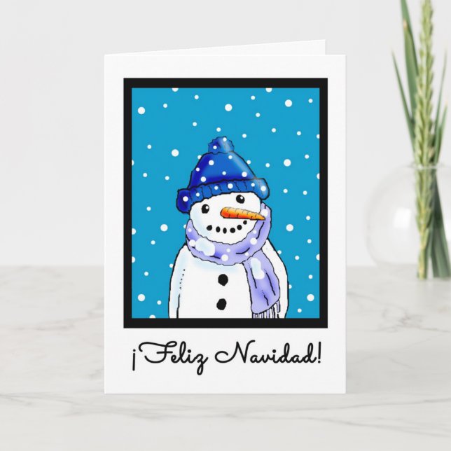 Spanische Weihnachtskarte - Feliz Navidad Feiertagskarte (Vorderseite)
