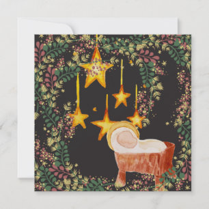 Spanische Weihnachtsnachtskarte Karte