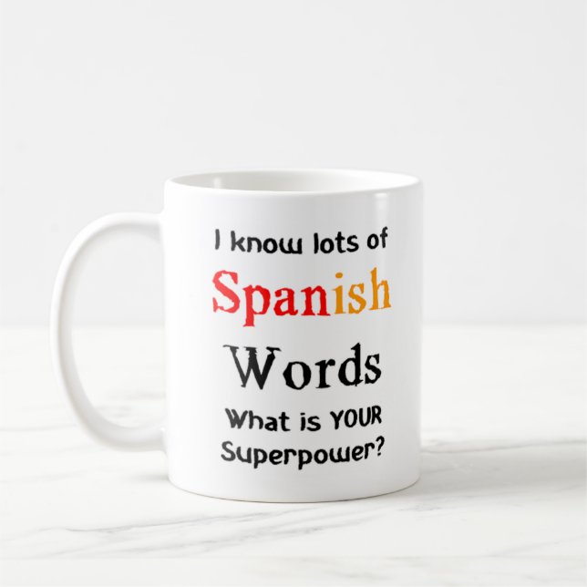 spanische Wörter Kaffeetasse (Links)