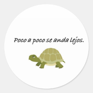 Spanische Zitate Runder Aufkleber