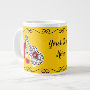 Spanischen Souvenirs Border Text Duo Tasse Jumbo