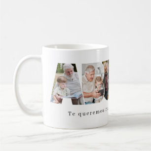 Spanischer Abuelo-Fotocollage zum Vatertag Kaffeetasse