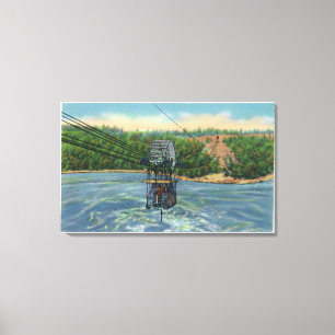 Spanischer Aerokar über dem Whirlpool von Niagara Leinwanddruck