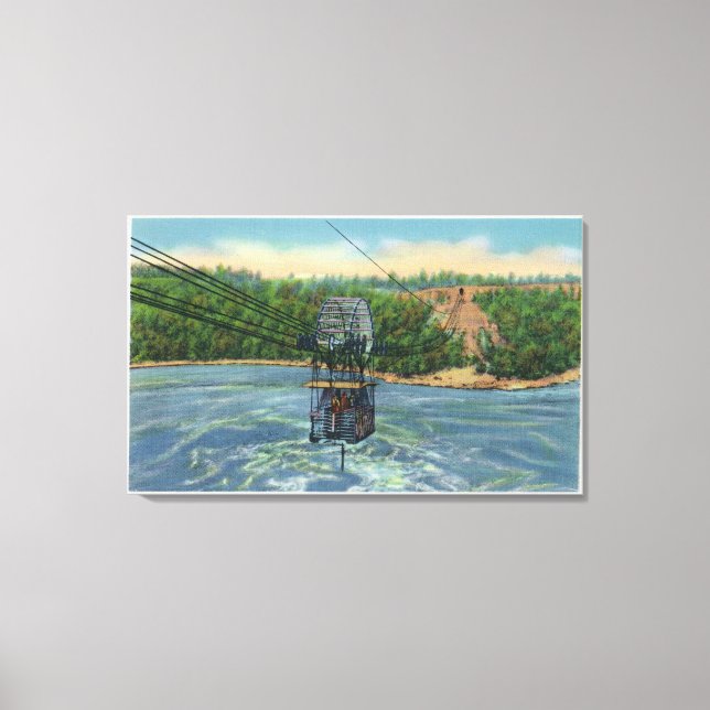 Spanischer Aerokar über dem Whirlpool von Niagara Leinwanddruck (Vorderseite)