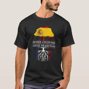 Spanischer Anbau mit Französisch Roots Frankreich T-Shirt