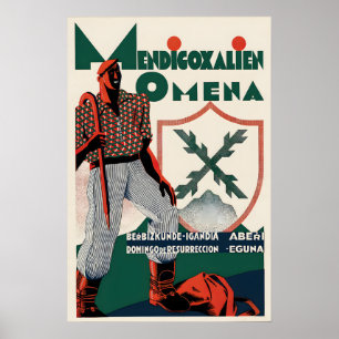 Spanischer Bürgerkrieg Plakat Tag des Baskischen V