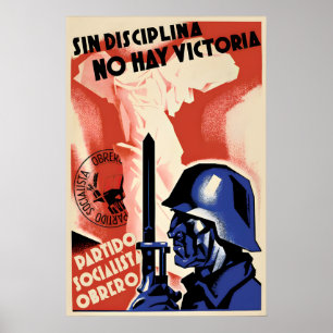 Spanischer Bürgerkrieg Propagandaposter Kein Sieg Poster