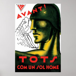 Spanischer Bürgerkriegsposter Republikanische Part Poster