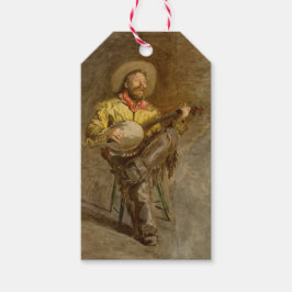 Spanischer Cowboy und Banjo Playing Trail Song Geschenkanhänger