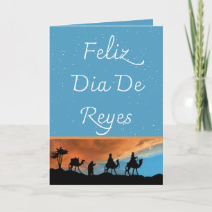 Spanischer Dreikönigstag Türkis Sterne Weihnachten