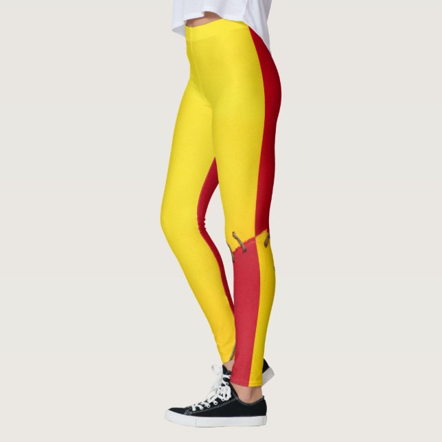 Spanischer Flaggenentwurf Leggings (Links)