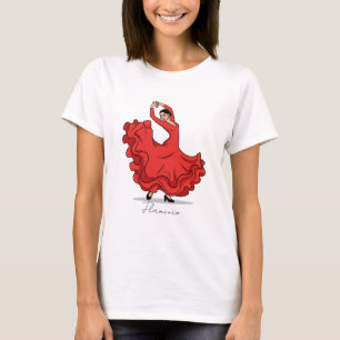 Spanischer Flamenco-Tänzer T-Shirt