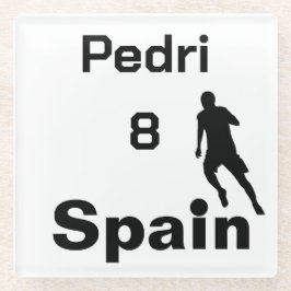 Spanischer Fußball, anpassbar Glasuntersetzer