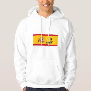 Spanischer Fußball, anpassbar Hoodie