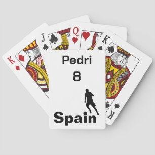Spanischer Fußball, anpassbar Spielkarten