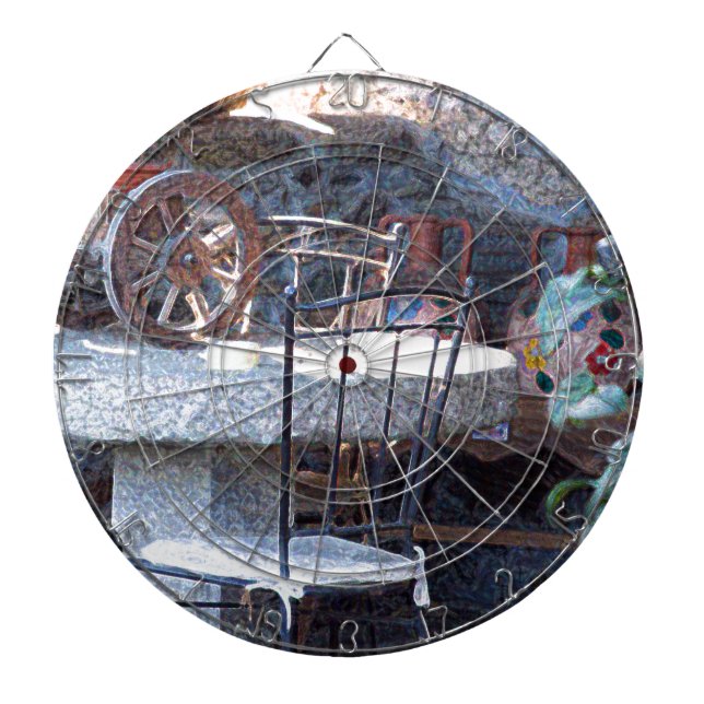 Spanischer Kaktus Stillleben Dartscheibe (vorne)