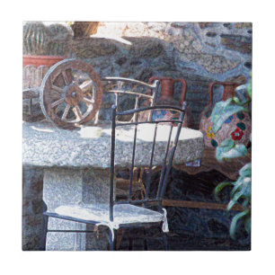 Spanischer Kaktus Stillleben Fliese