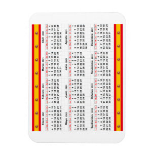 Spanischer Kalender 2021 Magnet