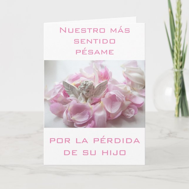 Spanischer Kartensterben Karte (Vorderseite)