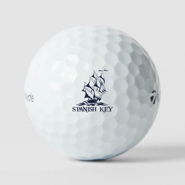 Spanischer Key Golf Ball (Vorderseite)
