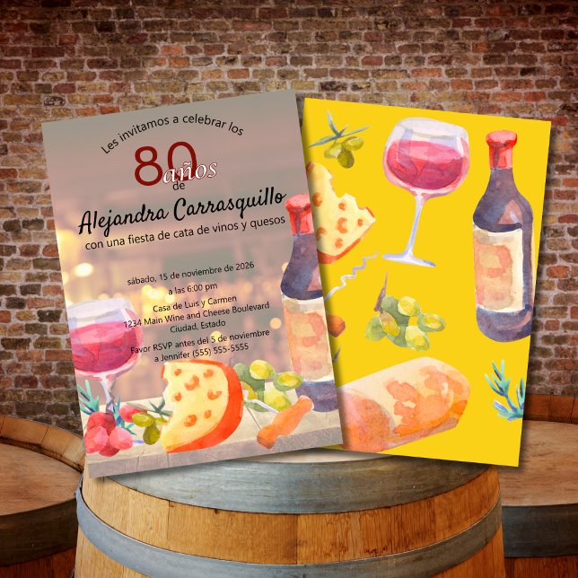 Spanischer Klassiker Wein & Käse Degustation 80. G Einladung (Von Creator hochgeladen)