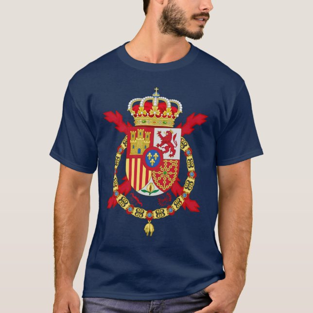 Spanischer König Flag T-Shirt (Vorderseite)