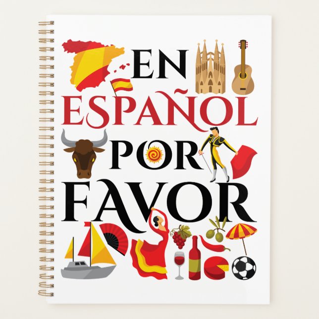 Spanischer Lehrer En Espanol Pour Gefallen Planer (Vorderseite)