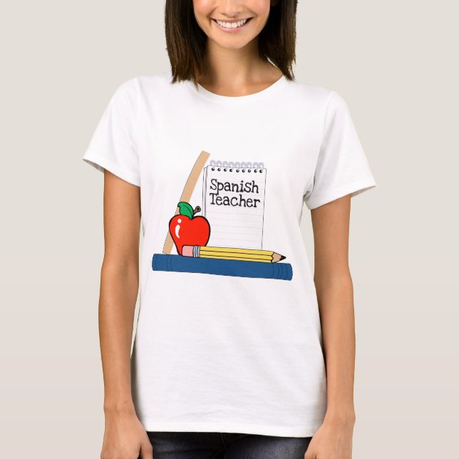 Spanischer Lehrer (Notebook) T-Shirt (Vorderseite)