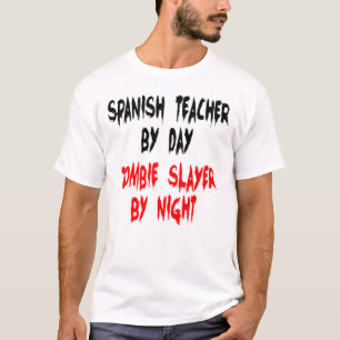Spanischer Lehrer Zombie Joke T-Shirt