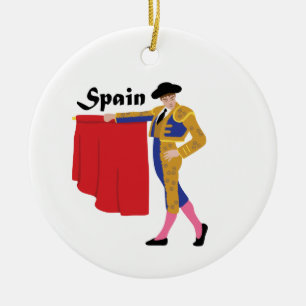 Spanischer Mann Keramik Ornament