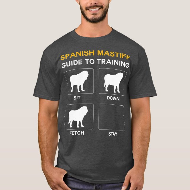Spanischer Mastiff-Leitfaden zum Training von Geho T-Shirt (Vorderseite)