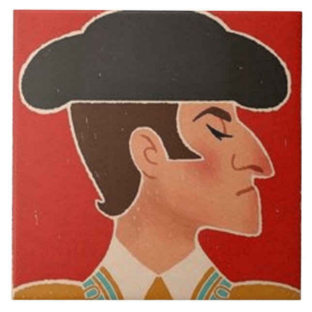 Spanischer Matador | Spanien Fliese (Vorderseite)