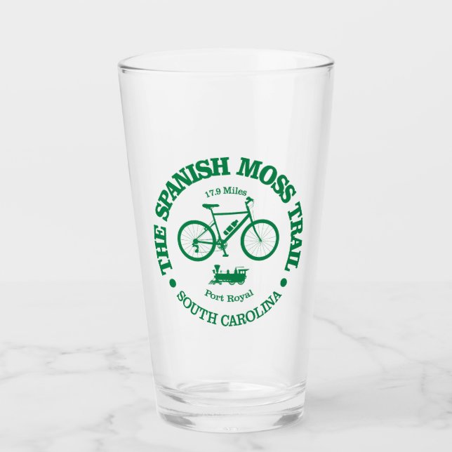 Spanischer Moosweg (Radfahren) Glas (Vorderseite)