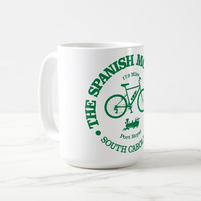 Spanischer Moosweg (Radfahren) Kaffeetasse (Vorderseite Links)