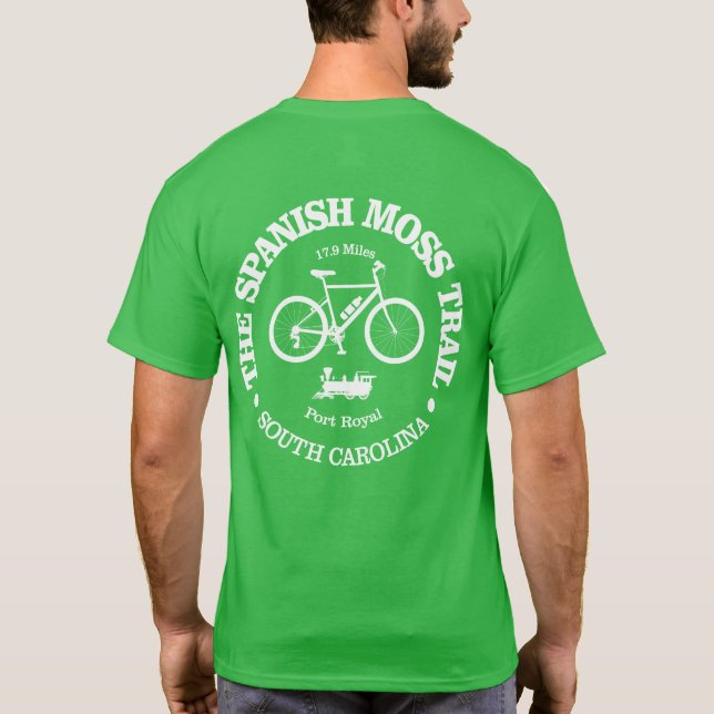 Spanischer Moosweg (Radfahren) T-Shirt (Rückseite)