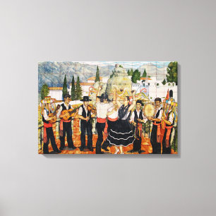 Spanischer Musikerverband Leinwanddruck
