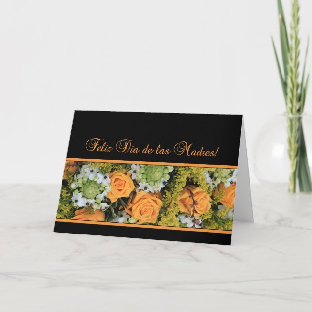 Spanischer Muttertag des Glücks Karte (Vorderseite)