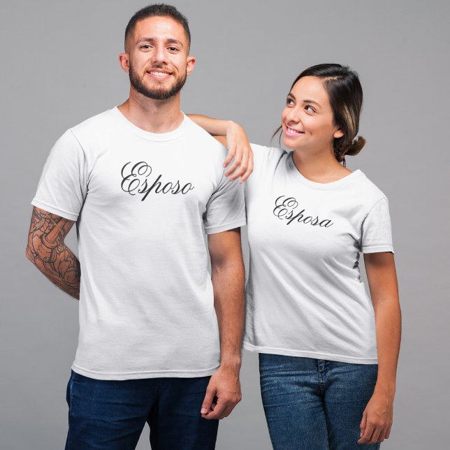 Spanischer Name Esposo (Ehemann) Einfach, elegant T-Shirt (Von Creator hochgeladen)