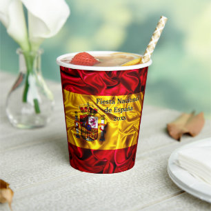 Spanischer Nationalfeiertag, Spanischer Spanischer Pappbecher