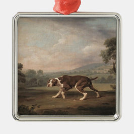Spanischer Pointer Dog (von George Stubbs) Ornament Aus Metall