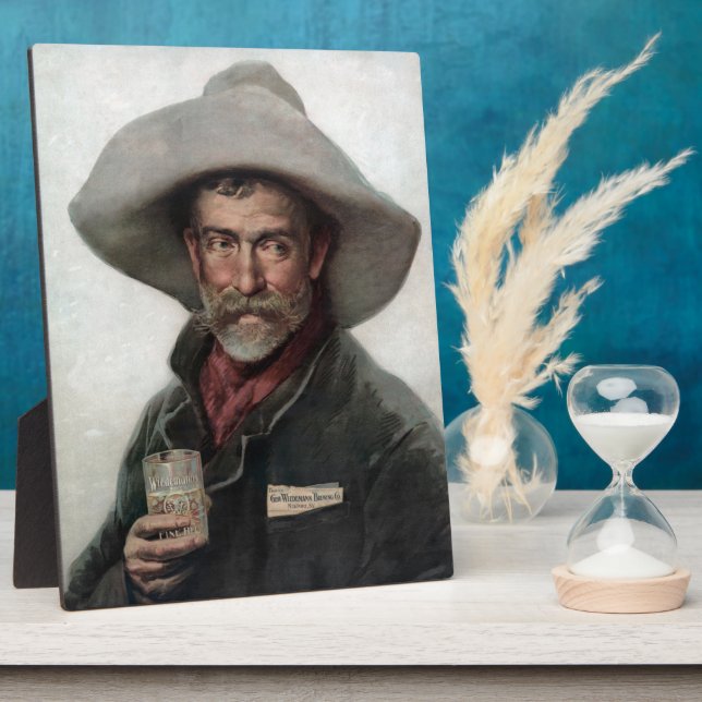 Spanischer Ranchero Cowboy in Old West Saloon Fotoplatte (Seite)