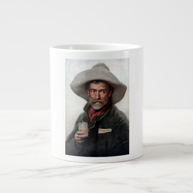 Spanischer Ranchero Cowboy in Old West Saloon Jumbo-Tasse (Vorderseite)