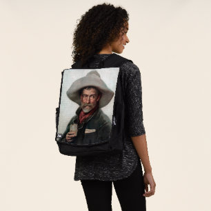 Spanischer Ranchero Cowboy in Old West Saloon Rucksack