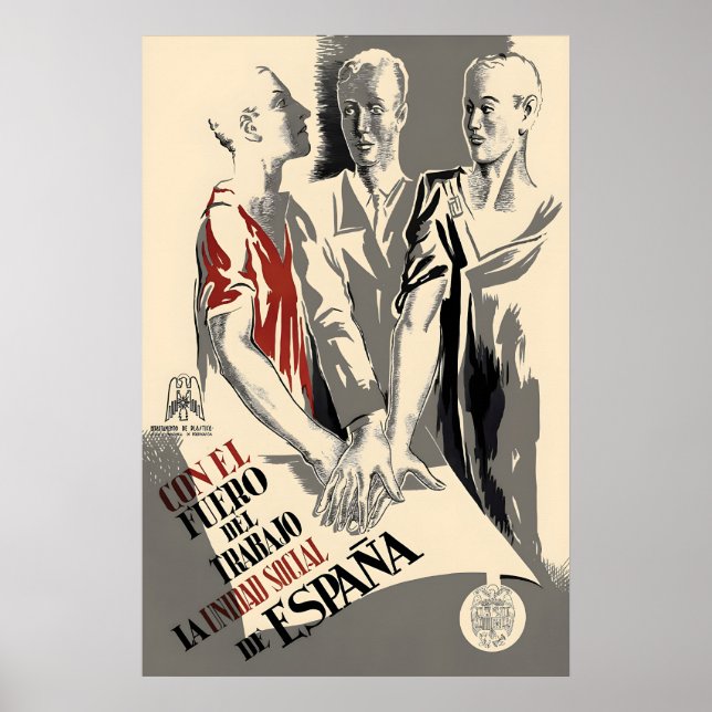 Spanischer Republikanischer Bürgerkrieg Propaganda Poster (Vorne)