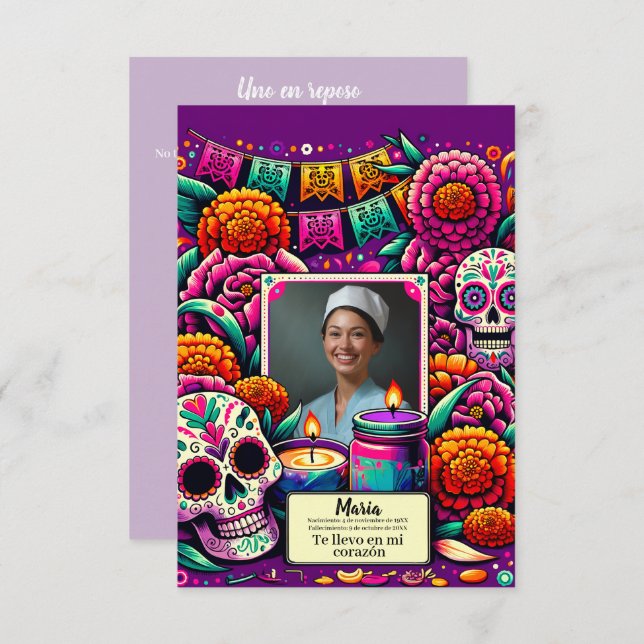 Spanischer Schädel unserer Dame Guadalupe (Vorne/Hinten)