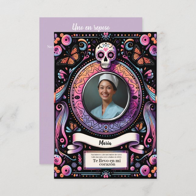 Spanischer Schädel unserer Dame Guadalupe (Vorne/Hinten)