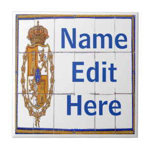 Spanischer Siegel-Buchstabe u. Hausnummer-Fliesen Fliese