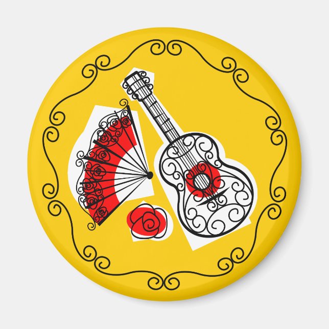 Spanischer Souvenirmagnet Magnet (Vorne)