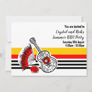 Spanischer Souvenirs Classic Strip horizontal Einladung